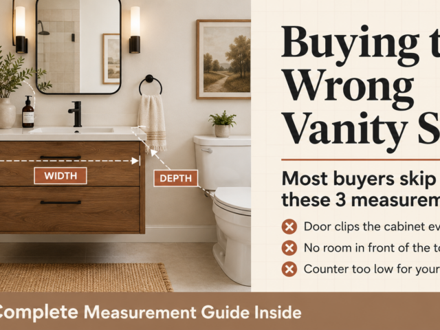 How to Choose the Right Bathroom Vanity Size for Your Space (With Measurement Guide)